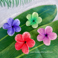 3 1/2[ Handmade Artificial Plumeria Flower Hair Pick